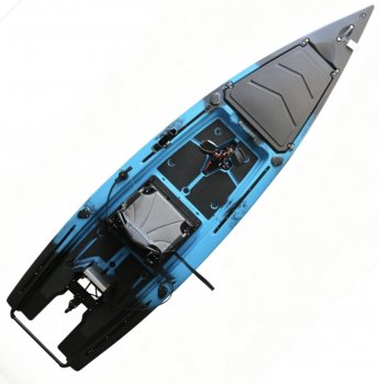 Каяк под мотор с педальным приводом VK-37 Skiff для рыбалки